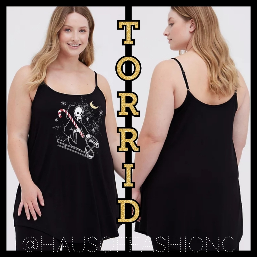 BOGO TORRID Santa Grim Reaper Super Soft Sleep Cami!